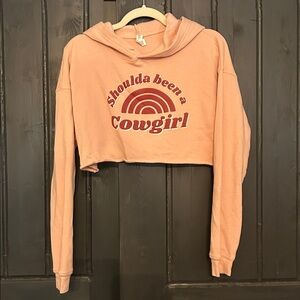 Should’ve been a cowgirl cropped hoodie